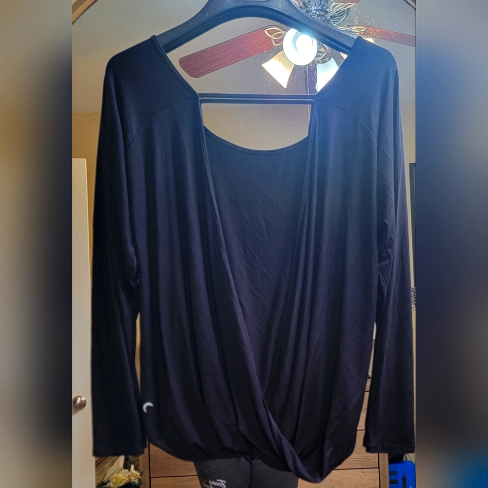 Zyia Active long sleeve,  open tank workout top